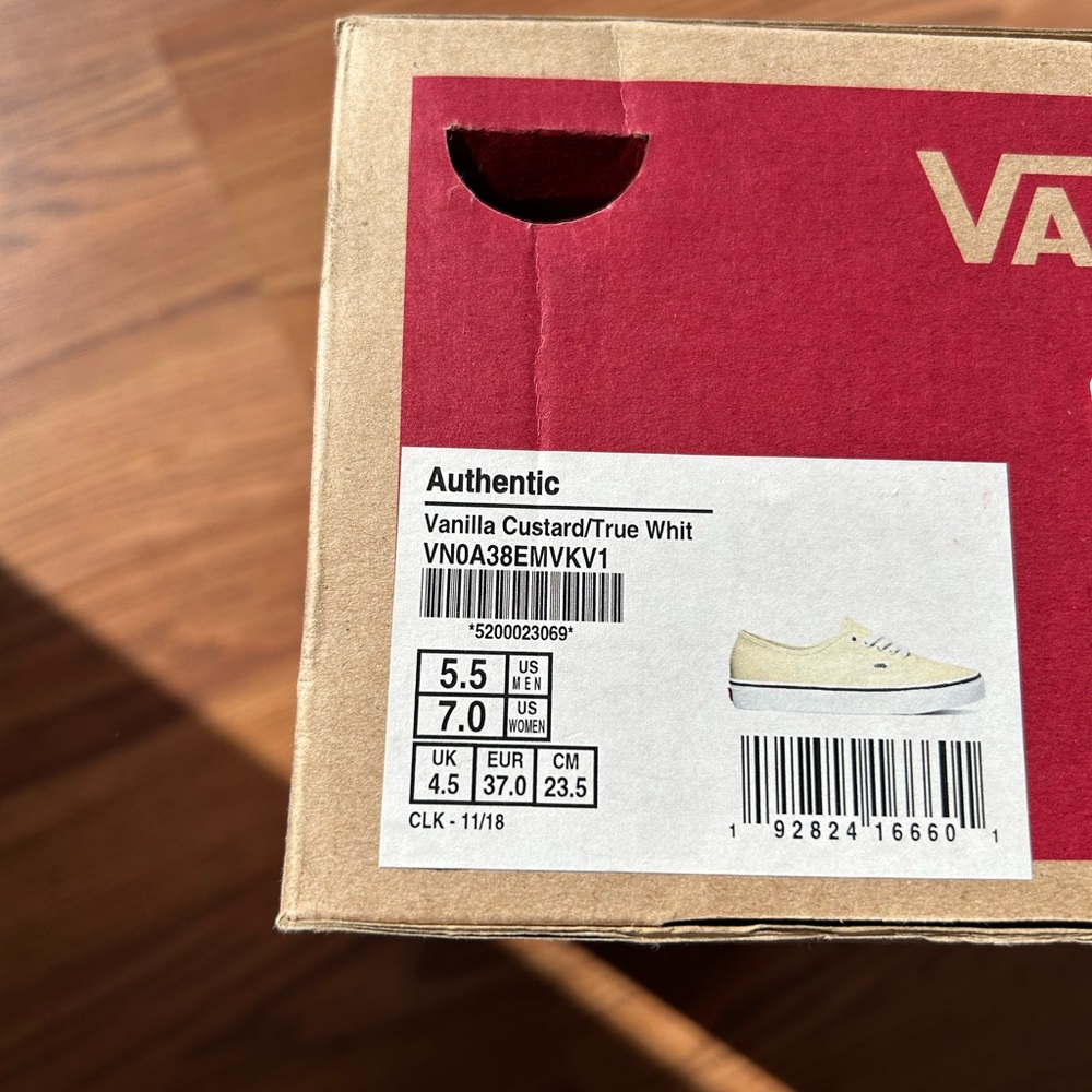 Vans Light Beige Canvas Sneakers